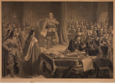 Cromwell Refusing the Crown of England by Samuel Bellin